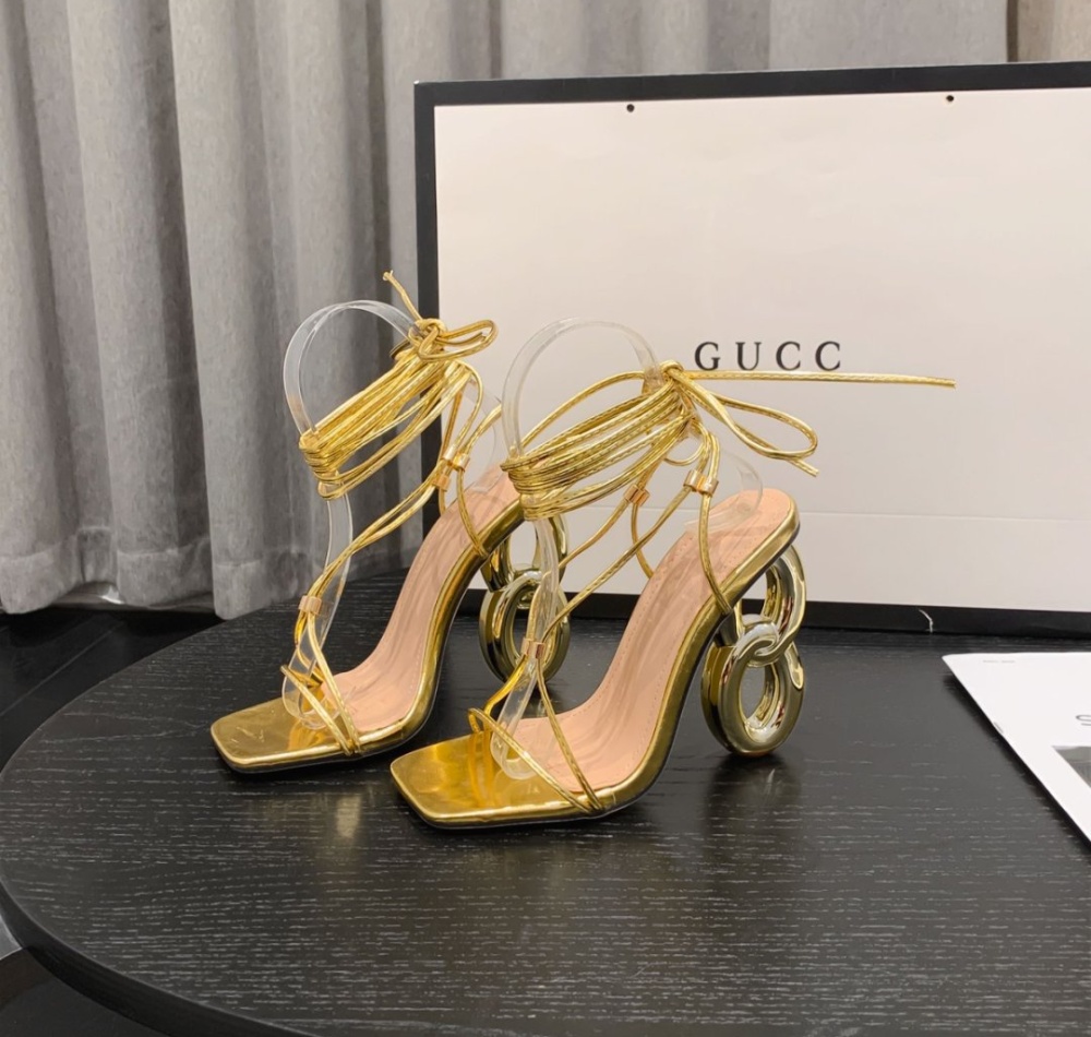 Cross fashion sandals large yard high-heeled shoes