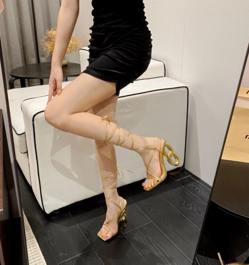Cross fashion sandals large yard high-heeled shoes