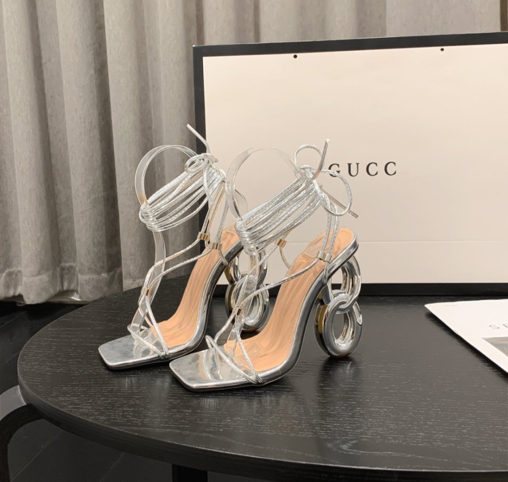 Cross fashion sandals large yard high-heeled shoes