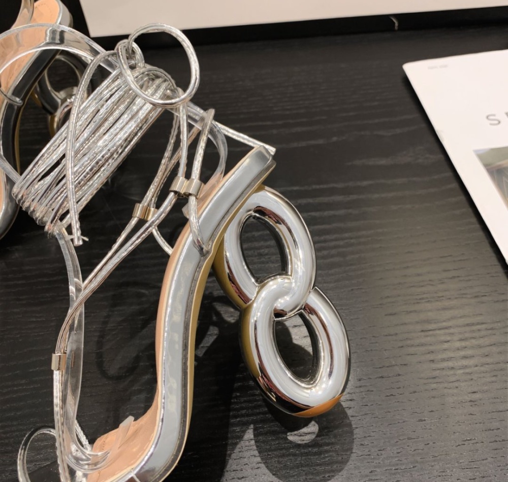 Cross fashion sandals large yard high-heeled shoes
