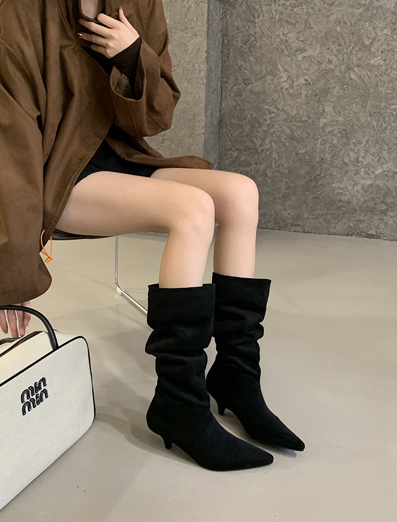 High-heeled boots commuting thigh boots for women