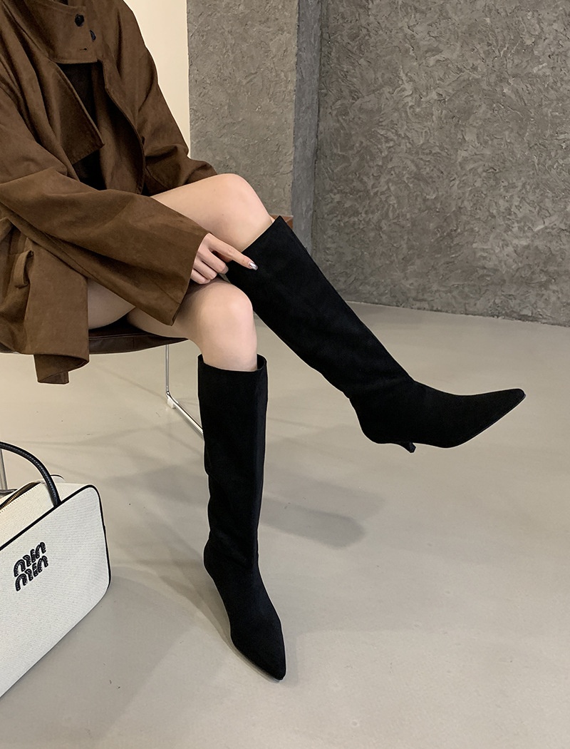 High-heeled boots commuting thigh boots for women