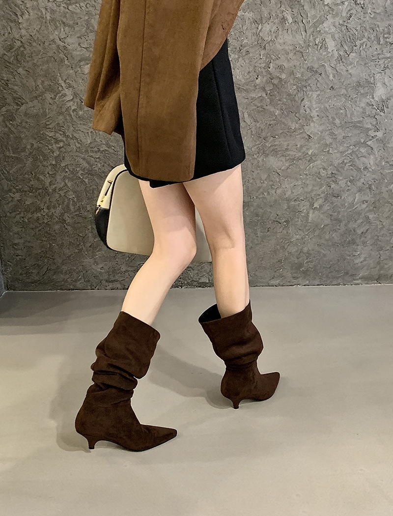 High-heeled boots commuting thigh boots for women