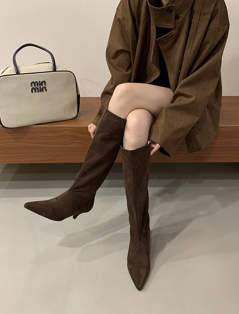 High-heeled boots commuting thigh boots for women