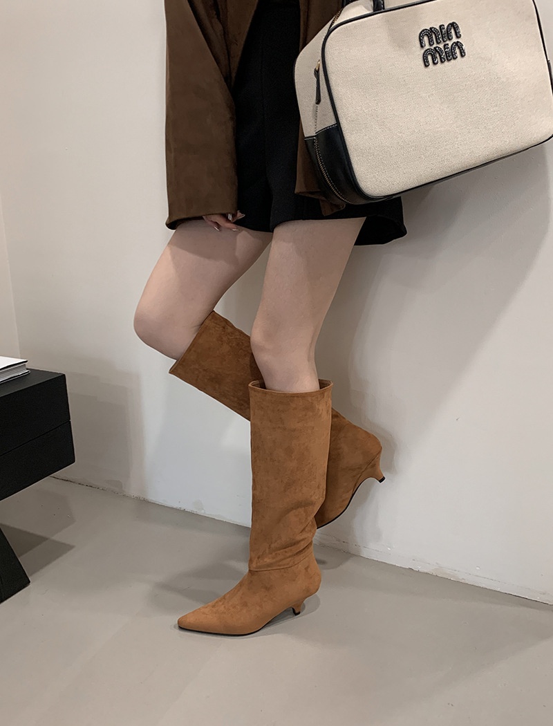 High-heeled boots commuting thigh boots for women