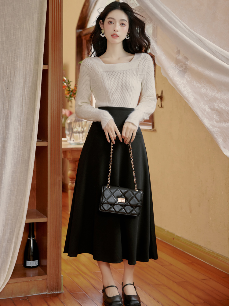 Casual dress long skirt 2pcs set for women