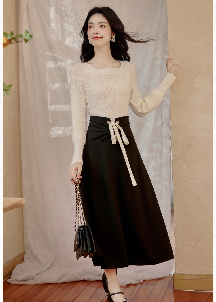 Casual dress long skirt 2pcs set for women