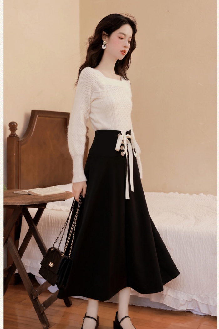 Casual dress long skirt 2pcs set for women