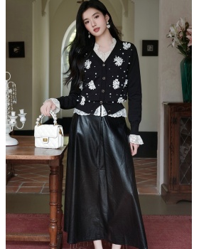 Outside the ride sweater coat 3pcs set