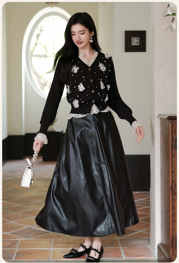 Outside the ride sweater coat 3pcs set