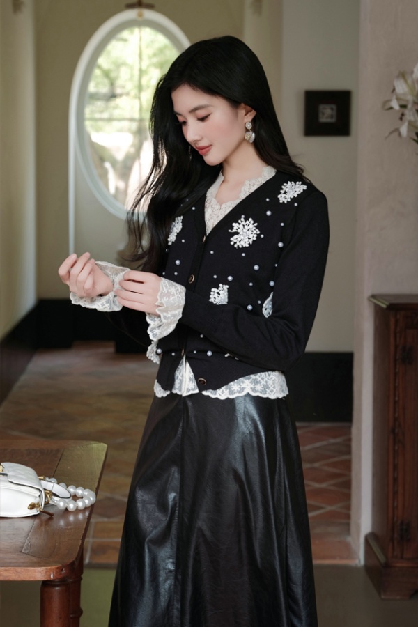 Outside the ride sweater coat 3pcs set