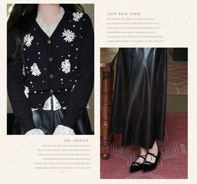 Outside the ride sweater coat 3pcs set