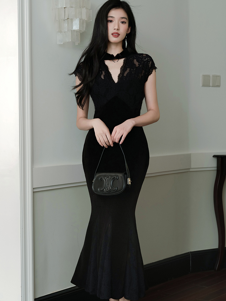Autumn and winter dress France style cheongsam