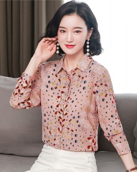 Niche temperament tops autumn long sleeve shirt for women