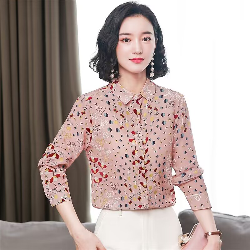 Niche temperament tops autumn long sleeve shirt for women