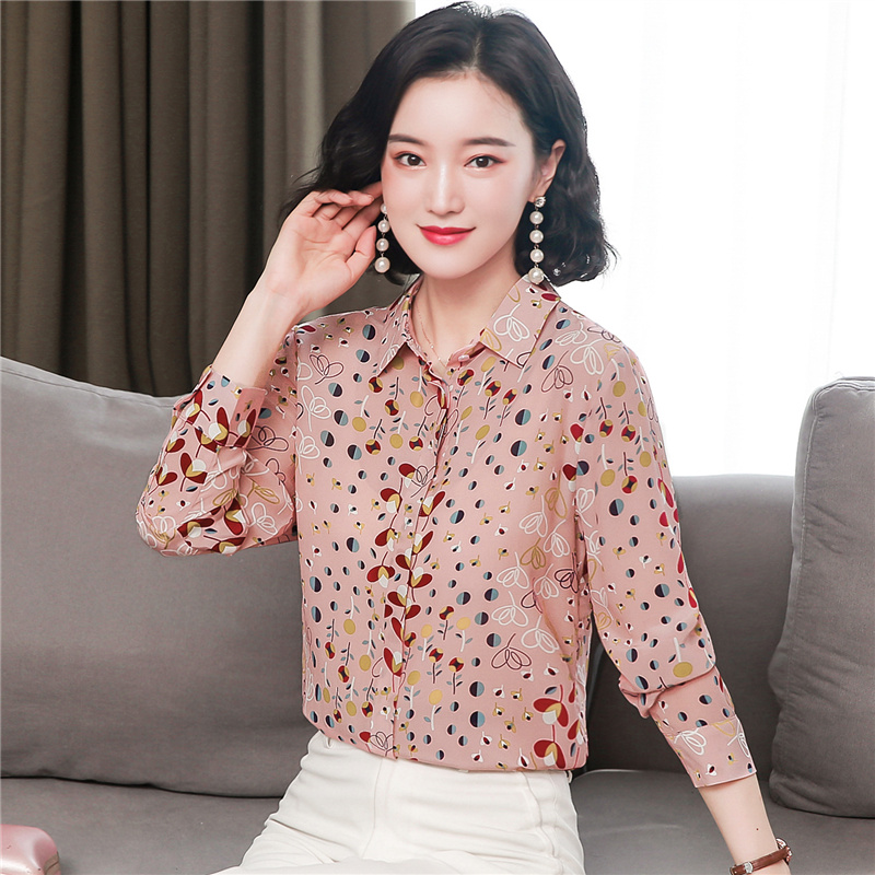 Niche temperament tops autumn long sleeve shirt for women