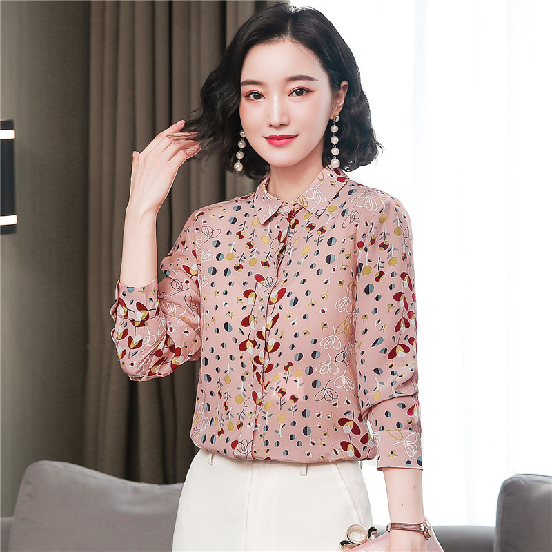 Niche temperament tops autumn long sleeve shirt for women