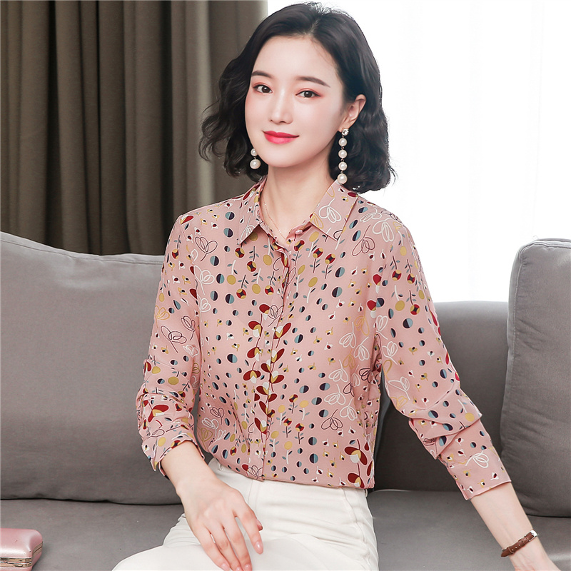 Niche temperament tops autumn long sleeve shirt for women