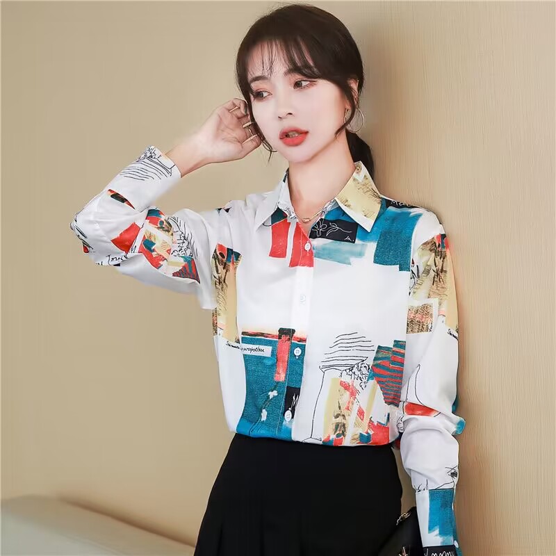 Spring and autumn long sleeve coat autumn niche tops