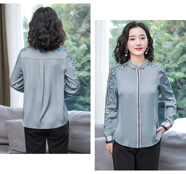 Long sleeve temperament shirt fashion tops for women