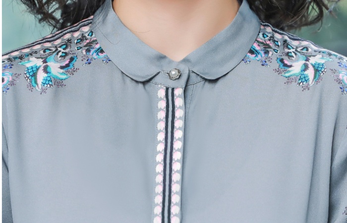 Long sleeve temperament shirt fashion tops for women