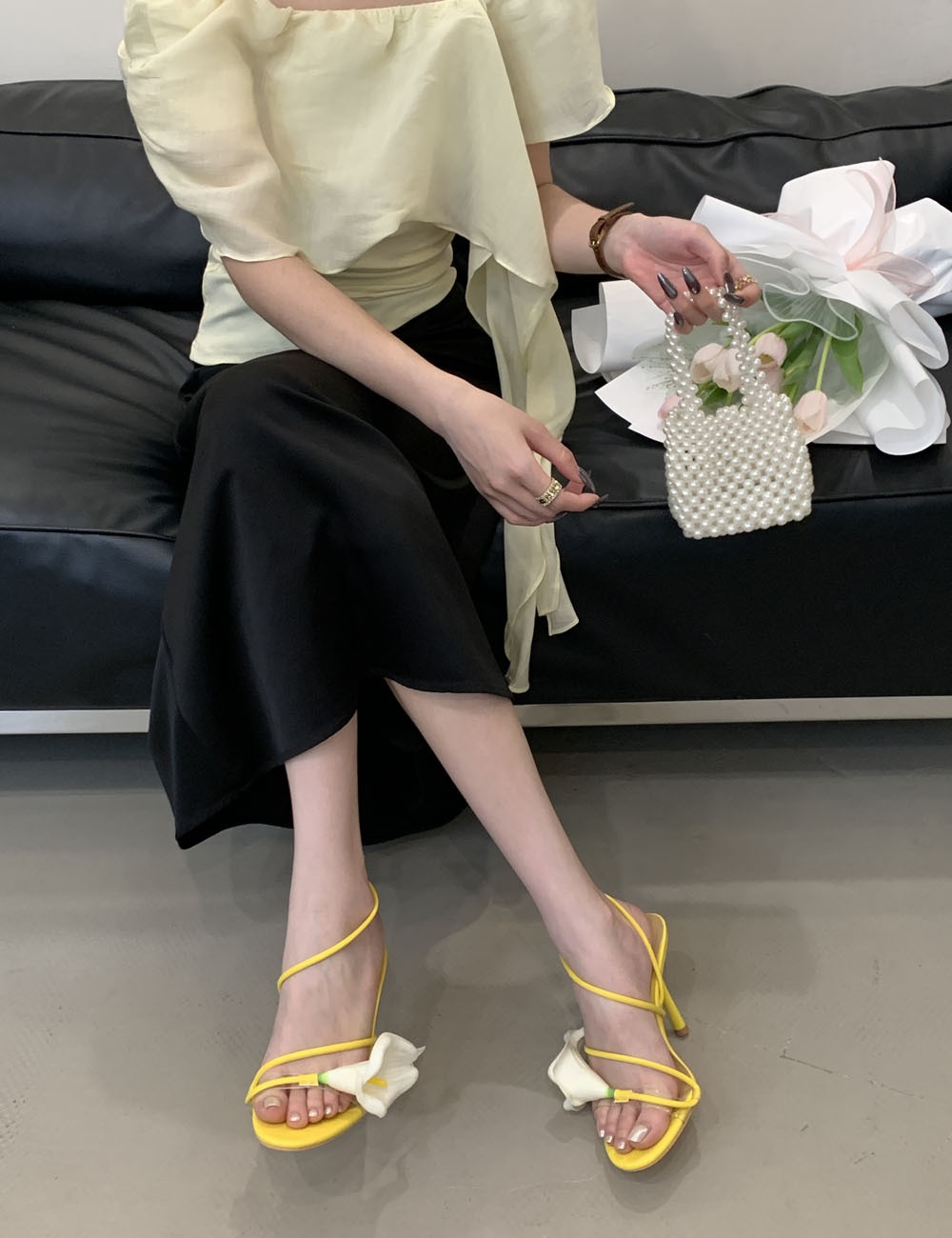 Stereoscopic summer sexy open toe high-heeled sandals for women