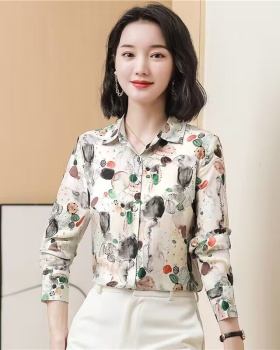 Thin France style tops spring and autumn niche shirt for women