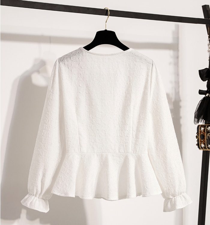Niche slim tops large yard pinched waist shirt