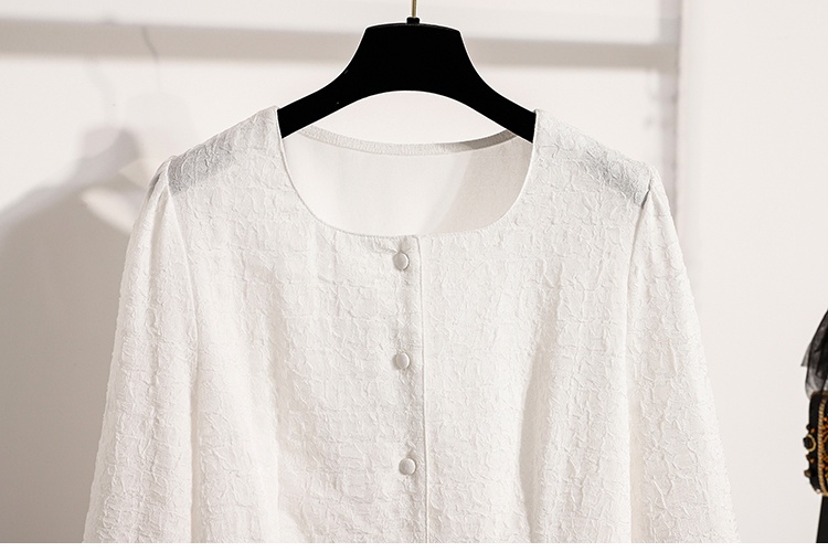 Niche slim tops large yard pinched waist shirt