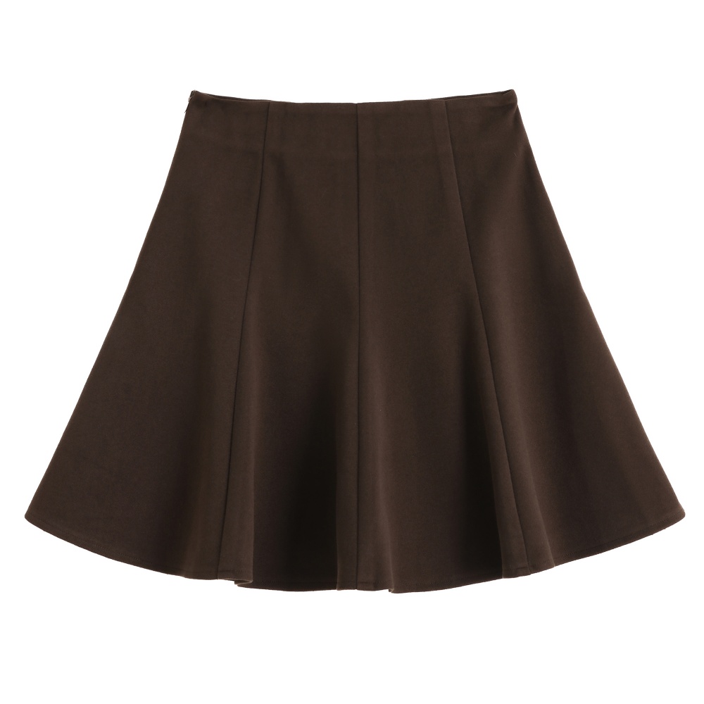 Black Cover belly skirt A-line puff skirt for women