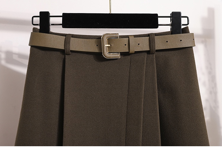 Thick high waist long dress retro slim skirt for women
