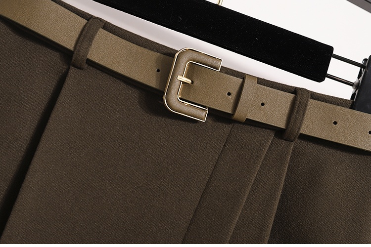 Thick high waist long dress retro slim skirt for women