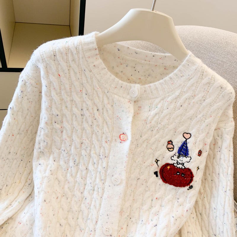 Loose slim coat knitted autumn and winter sweater for women
