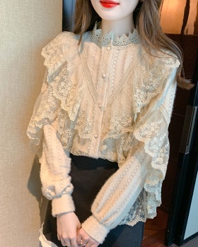 Korean style shirts lace bottoming shirt for women