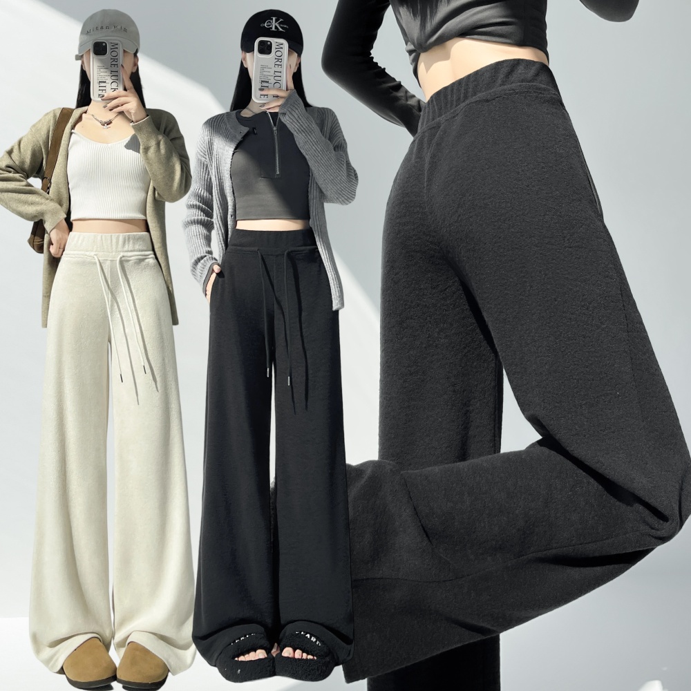 Straight slim wide leg pants Casual lazy sweatpants