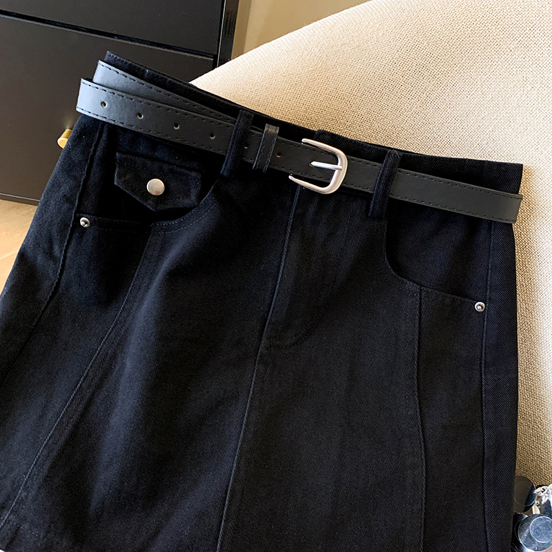 High waist all-match autumn and winter skirt for women