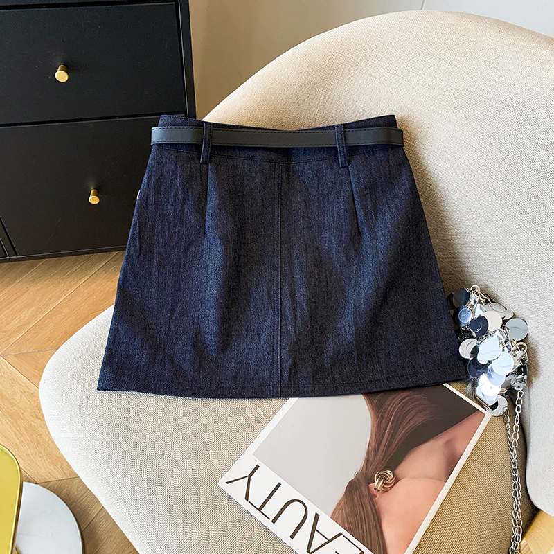 High waist all-match autumn and winter skirt for women