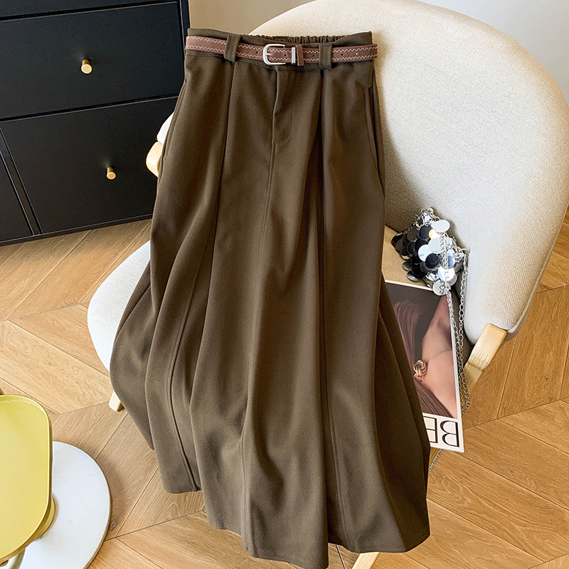 Long Casual skirt summer A-line work clothing for women