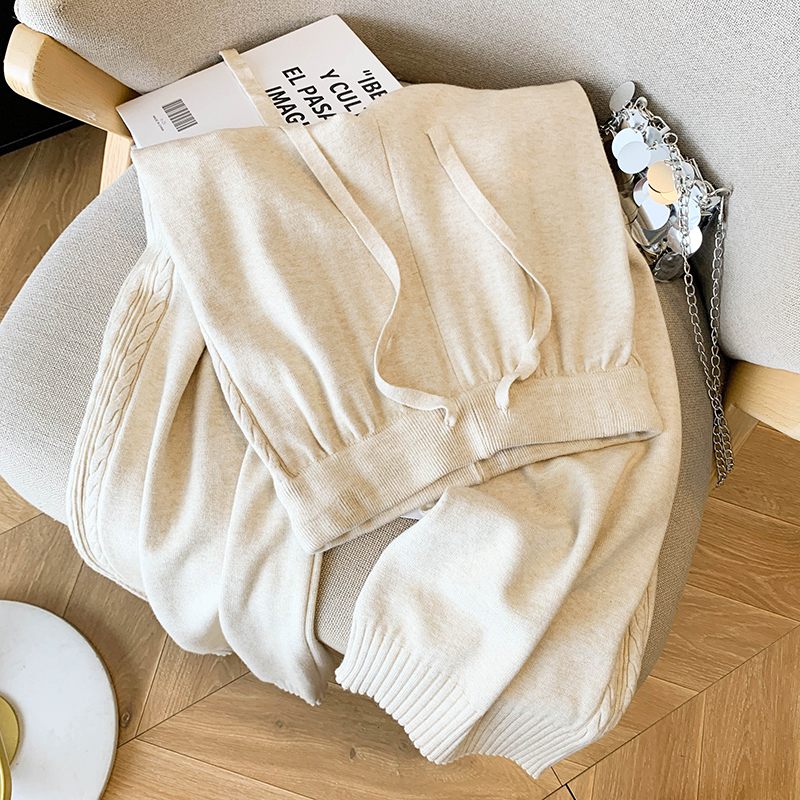 Autumn and winter wide leg pants straight pants pants