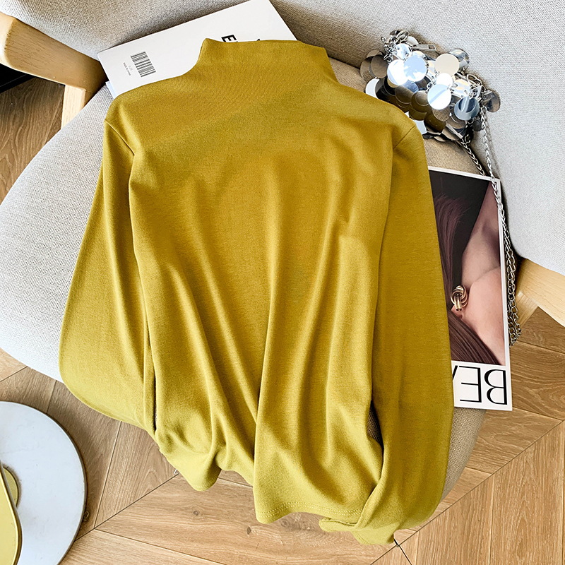 Knitted simple waistcoat pure T-shirt 2pcs set for women