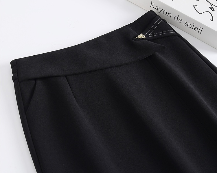 Long loose elasticity high waist slim skirt for women