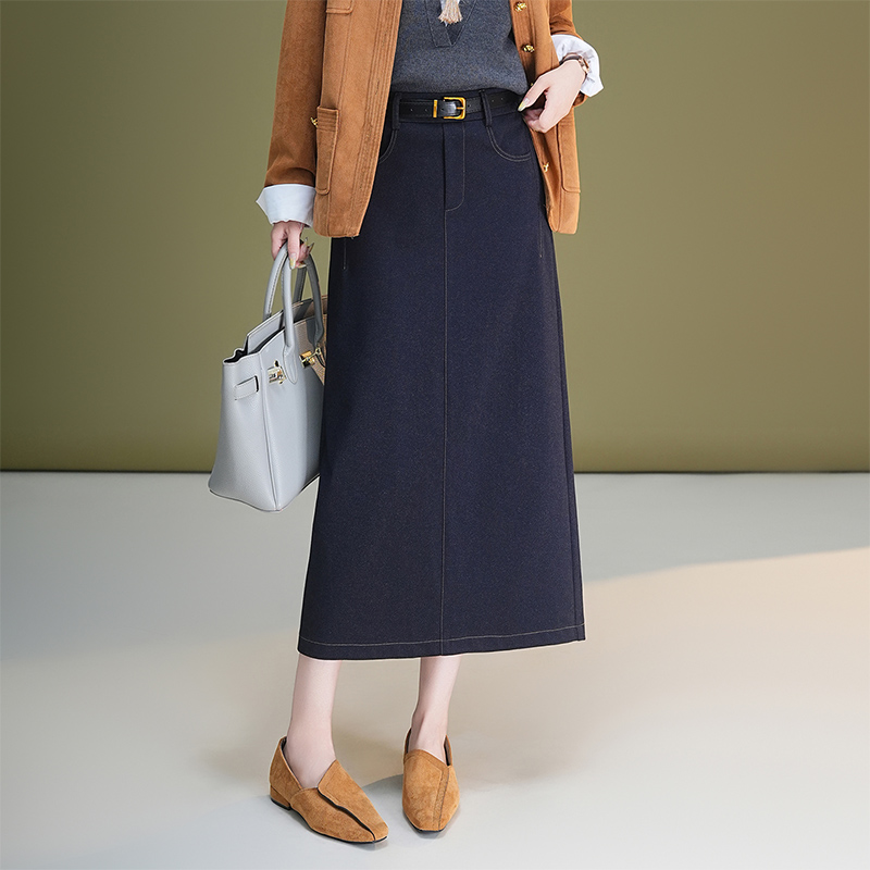 Casual long autumn package hip skirt for women