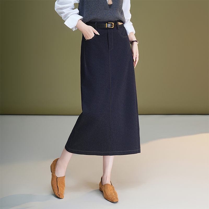 Casual long autumn package hip skirt for women