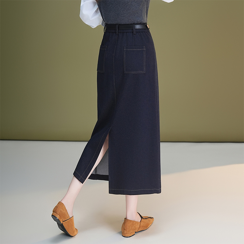 Casual long autumn package hip skirt for women
