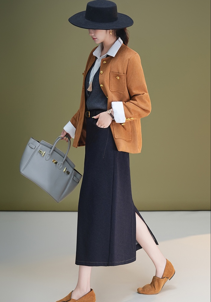 Casual long autumn package hip skirt for women