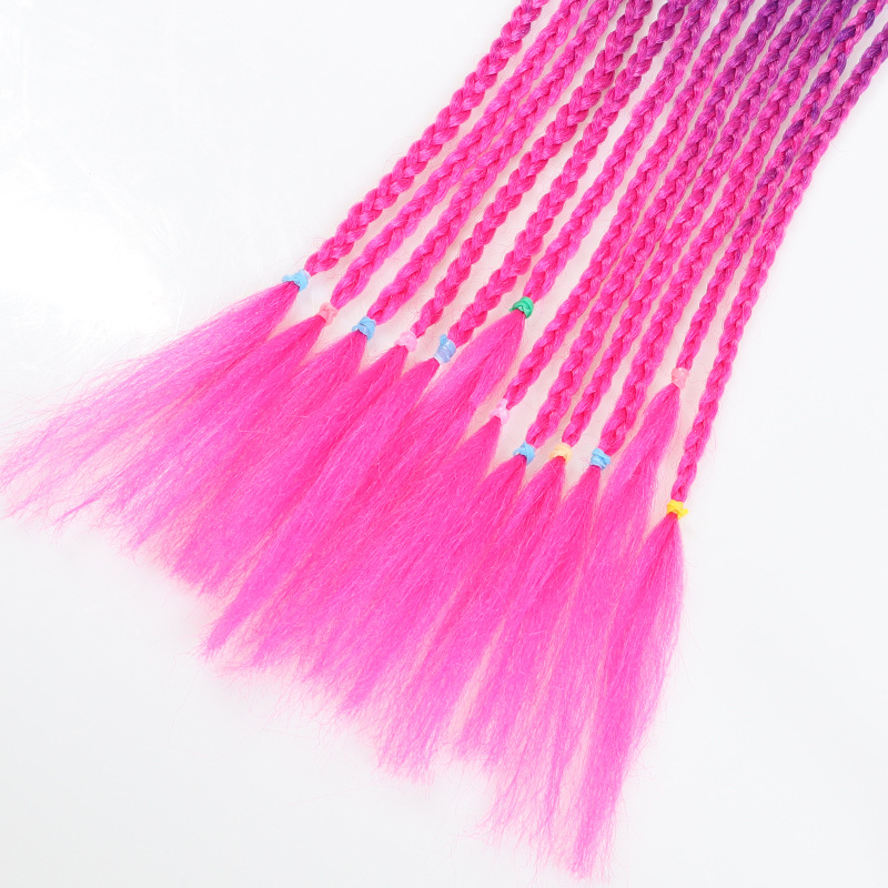 Horsetail colors hair ring small personality headwear