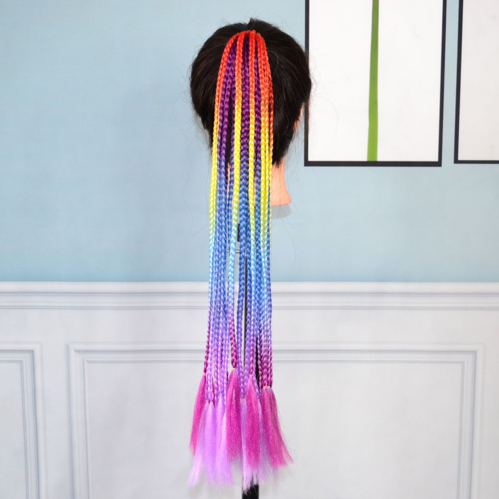 Colors horsetail hair ring small personality headwear