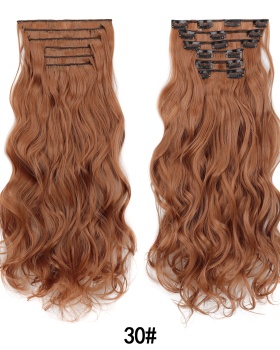 European style hairpiece long wig 6pcs set