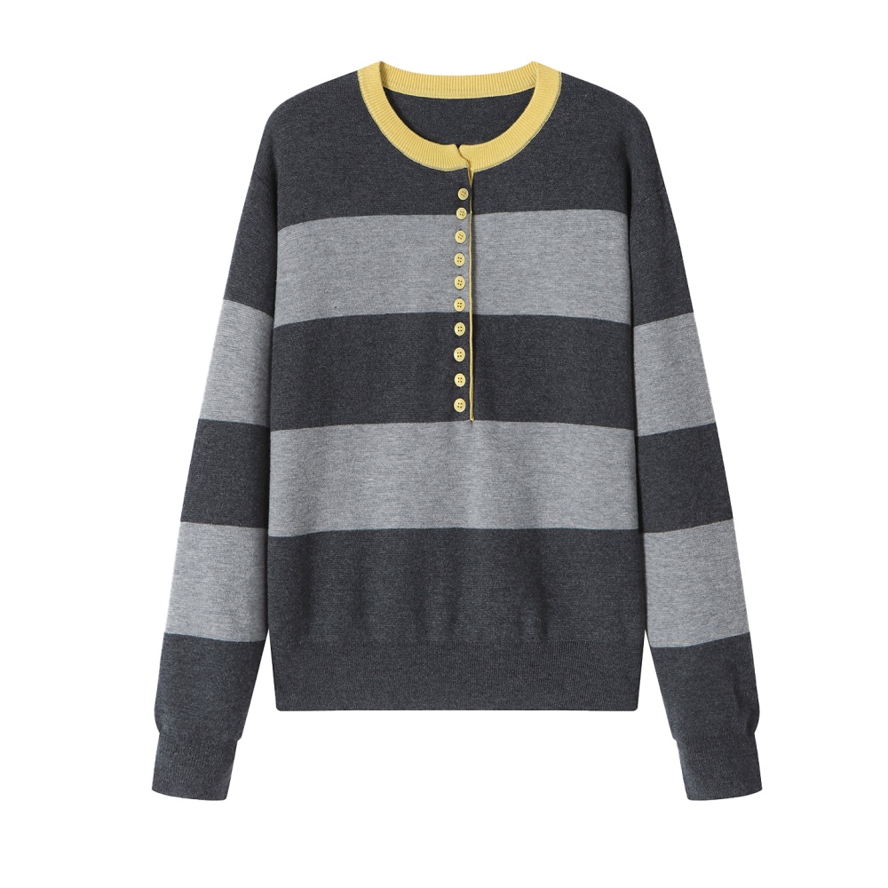 Retro bottoming shirt sweater for women