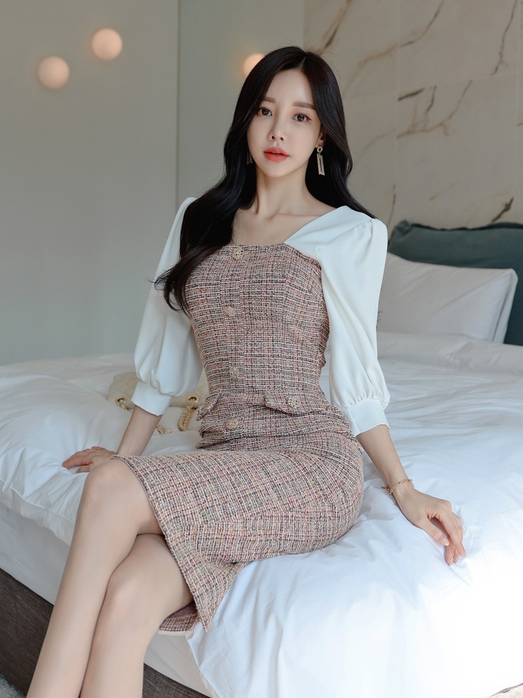 Temperament elegant slim fashion sexy commuting dress